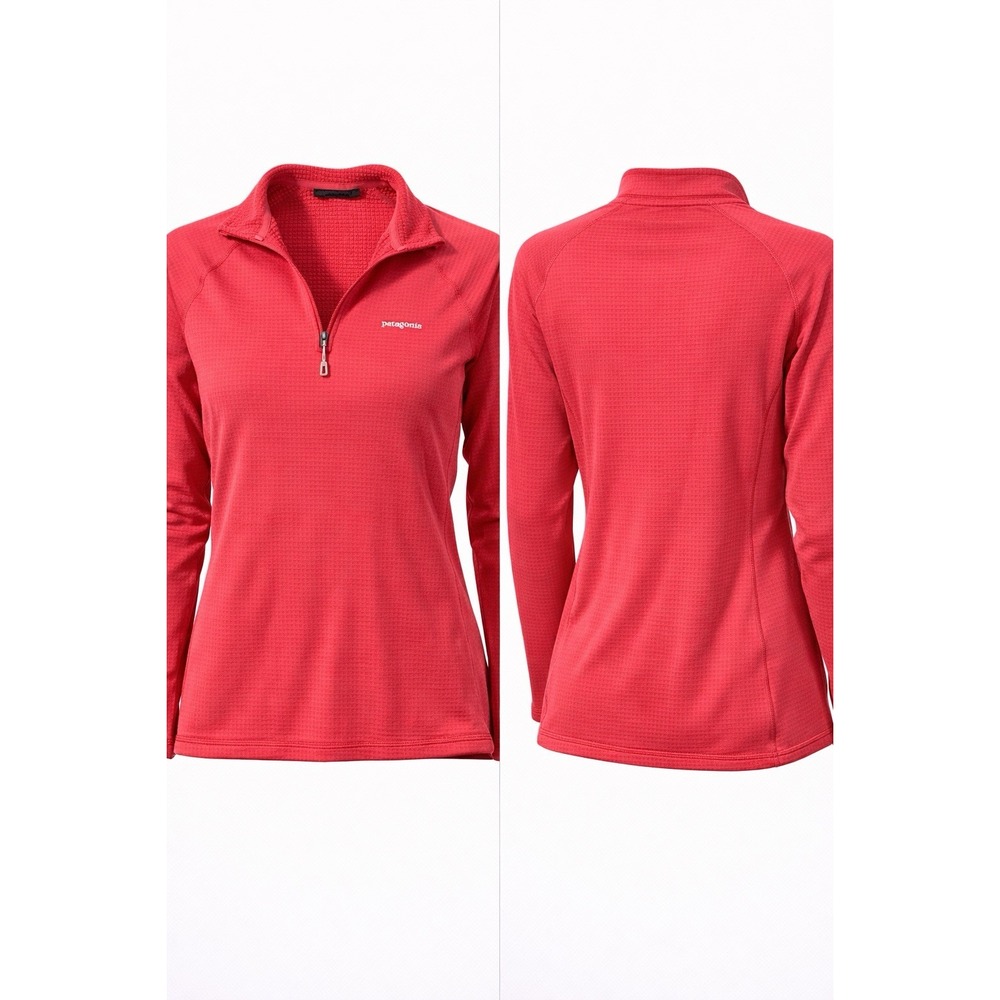 Patagonia R1 Fleece Pullover WOMEN MED PINK Polartec Power Grid Regulator 40110